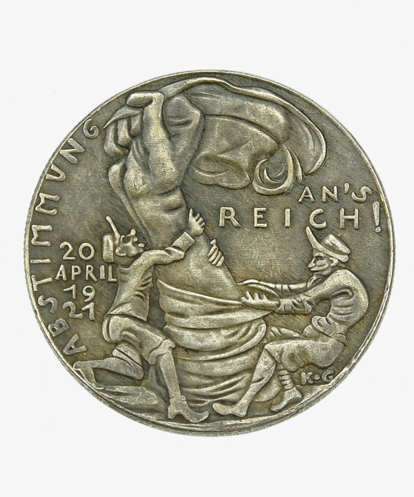Medaille Karl Götz 20. April 1921 Abstimmung ans Reich